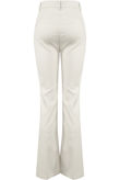 White Front Seam Bootcut Pants