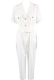 Black and white mix pack Front Button Up Boilersuit
