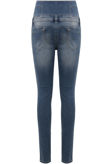 Blue Denim High Waisted Stretch Jeans