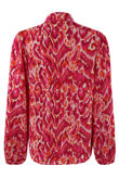 Fuchsia Printed Chiffon Blouse