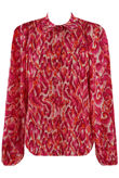 Fuchsia Printed Chiffon Blouse
