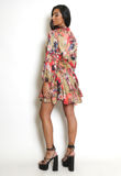Splash Print Shirt Dress