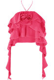 Pink Corsage Frill Halter Neck Top
