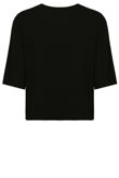 Black Front Lace Tie Up Crop Tops