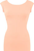Rose Open Back Cap Sleeve Stretch Dress
