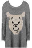 Grey Festive Winter Bear Knitwear