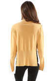 High Neck Tier Hem Jumper