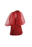 Half Tulle Sleeves Ribbed Top - Mixed Colours Pack