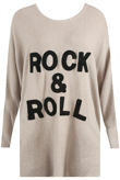 Rock & Roll Embossed Knitted Mix colour Jumper