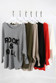 Rock & Roll Embossed Knitted Mix colour Jumper