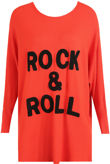 Rock & Roll Embossed Knitted Mix colour Jumper