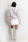 Light Grey Soft Faux Fur Jacket