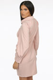 Oversize Shirt Dress in Rose 