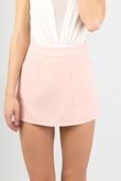Tailored Skort With Pockets In Pink