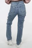 Mid-Rise Ripped Mom Jeans