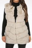 Layered Faux Fur Gilet