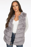 Grey Layer Fur Gilet