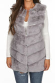 Grey Layer Fur Gilet