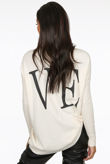 Beige Oversized LOVE Slogan Jumper