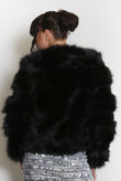 Black Soft Faux Fur Jacket