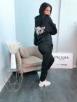 Black Rock Embellished Ruched Hoodie & Joggers Set