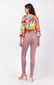 Pink Super Stretch High Waist Jeans
