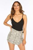 Black Ribbed Jersey Bodysuit With Lace Trim