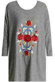 Contrast Flower Embroidered Knitted Jumper - Mix Colours Pack