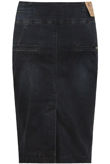 Dark Wash Denim Midi Skirt