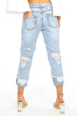 Shredded Crop Boyfriend Jeans