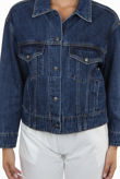 Front Pocketed Button Up Denim Jacket