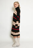 Black Stripe Roll Neck Jumper Dress