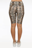 Camel Reptile Print Knee Length Trouser