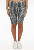 Grey Reptile Print Knee Length Trouser