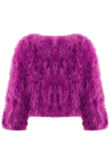 Purple Ostrich Feather Jacket