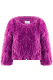 Purple Ostrich Feather Jacket