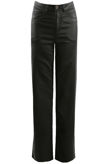 Black Metallic Wide Leg Trouser