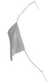 Silver Diamante Trim Chainmail Bralet
