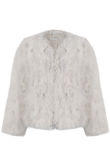 Ostrich Feather Jacket In White