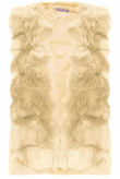 Cream Faux Fur Layered Gilets