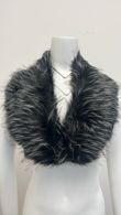 Black Grey Colour Faux Fur Collars