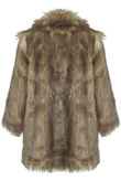 Shaggy Fur Fox Overcoat
