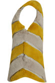 Contrast Layered Faux Fur Gilet