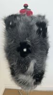  Grey Shaggy Faux Fur Gilet