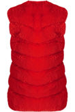 Red Layer Fur Gilet