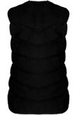 Black Layer Fur Gilet 
