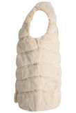 Cream Layer Fur Gilet