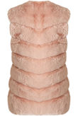 Layered Faux Fur Gilet