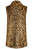 Leopard Long Fur Gilet