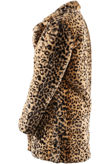 Leopard Print Faux Fur Overcoat